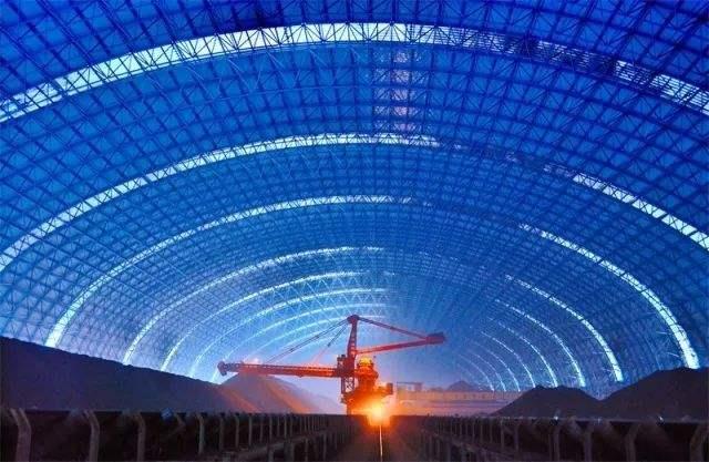 宜宾亿优钢构工程师为您解析原料场封闭技术的特点和类型